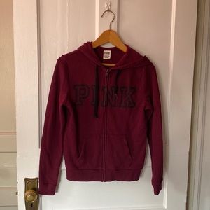 Victoria’s Secret PINK Zip Up Sweatshirt size Small